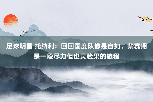 足球明星 托纳利：回回国度队像是自如，禁赛期是一段尽力但也灵验果的旅程